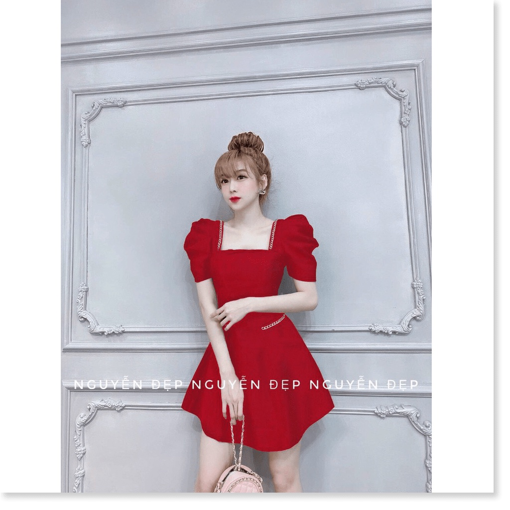 Đầm trượt phối viền xích siêu xinh đẹp cho chị em KME FASHION