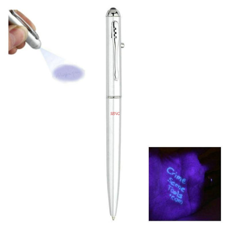 1 Bút Bi Mực Vô Hình Có Đèn LED UV
