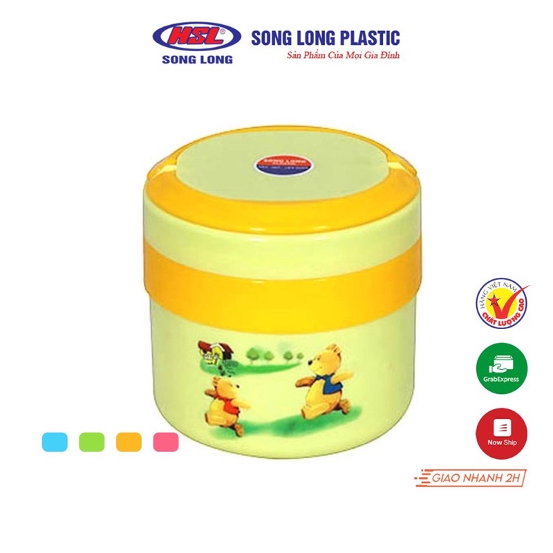 Cặp Lồng Giữ Nhiệt Cao Song Long Plastic