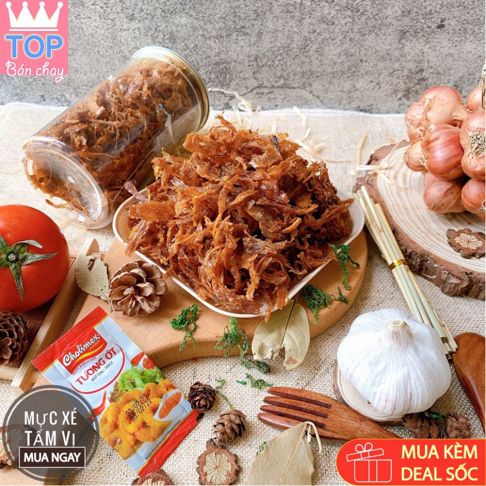 Khô Mực❤️FreeShip❤️đồ ăn vặt,mực xé tẩm vị,cán tẩm vị,hấp nước dừa,mực 3 loại,Date mới thơm ngon,Chuẩn vị 200G-300G | BigBuy360 - bigbuy360.vn