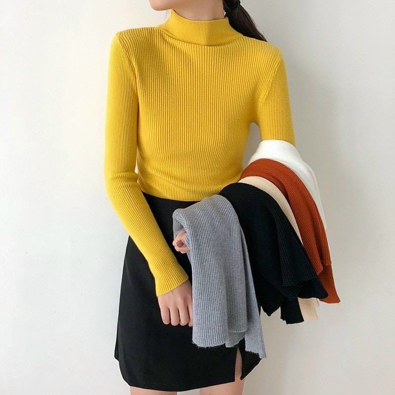 áo len nữ cổ lọ 3 phân
