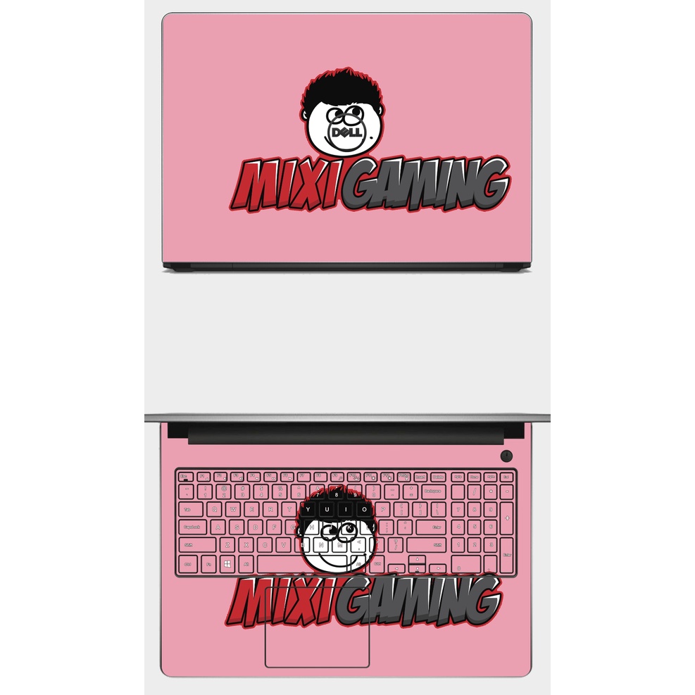 Skin dán Laptop in hình MIXI GAMING VÀ REFUND. Full các dòng máy: Asus, Acer, Dell, HP,.. In theo yêu cầu