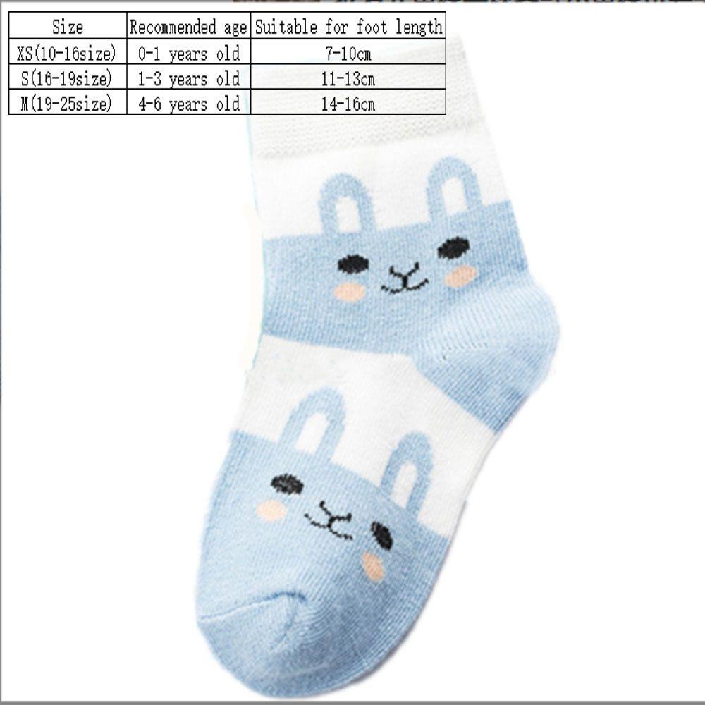 CLEVER Vớ Cotton Cổ Ngắn Họa Tiết Thỏ Mới Cho Bé 1-3 - 6 Tuổi