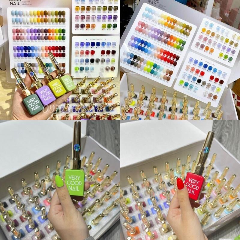 Set sơn gel very good nail 60 màu Chai Dài , ( Fullbox Tặng BẢNG MÀU + Base , Top )