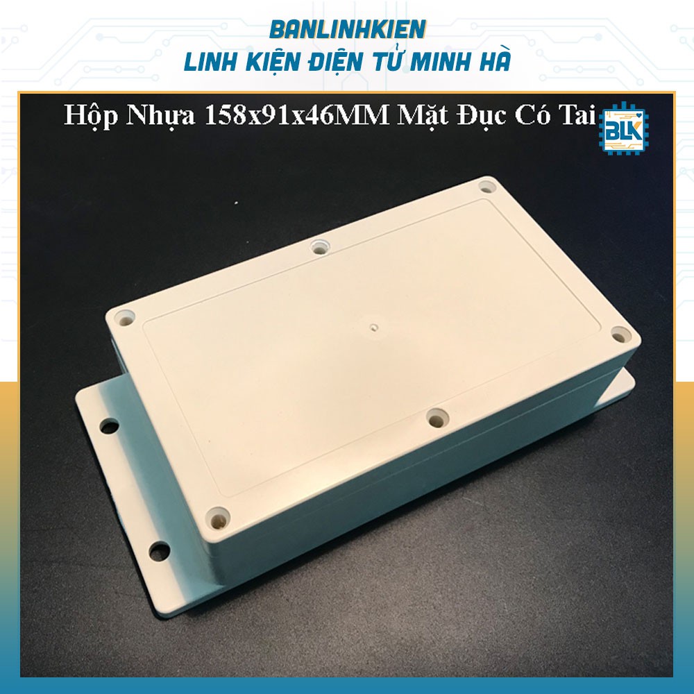 Hộp Nhựa 158x91x46MM Mặt Trong Có Tai