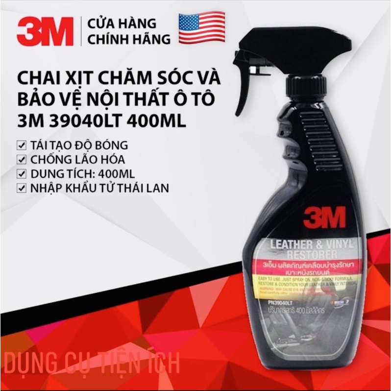 Chai xịt chăm sóc da và nội thất ô tô 3M 🇺🇸🇺🇸🇺🇸