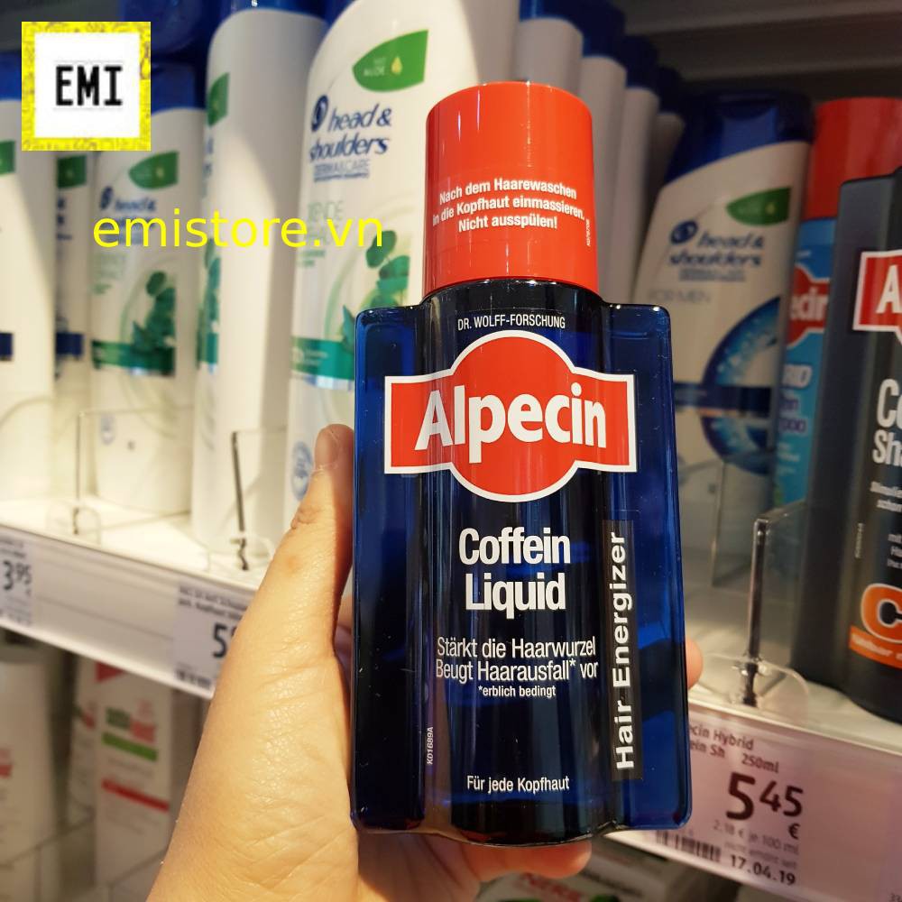 Dầu gội ngăn gàu và chống rụng tóc Alpecin Double Effect Caffeine, C1 Đức 200ml  - Hàng nôii địa Đức