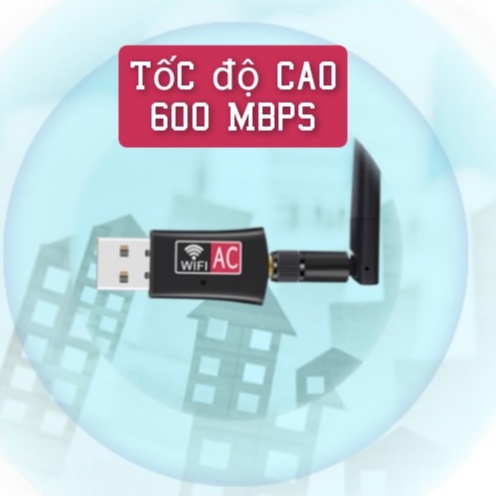 Combo USB thu WIFI + BLUETOOTH 5.0 Chính Hãng RealTek có 5Ghz chuyên HỌC ONLINE, Game, hiệu suất cao