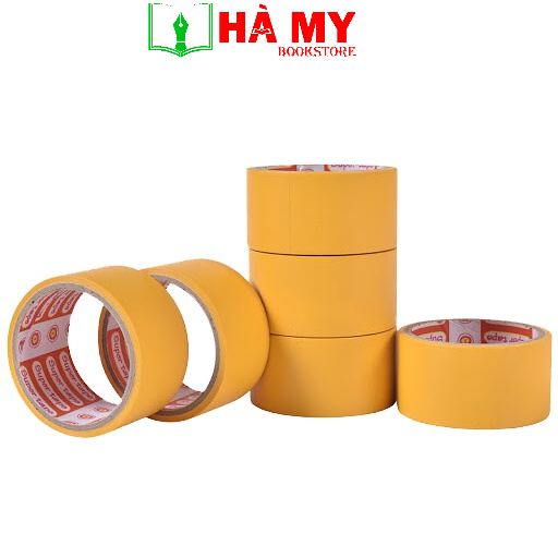 Băng keo simili màu vàng 2.5f, 3.5F, 5F giá sỉ tại TPHCM - Băng keo dán tài liệu màu vàng