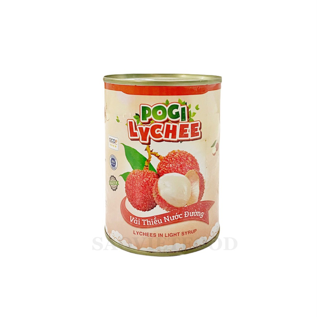 Vải ngâm POGI hộp 565gr