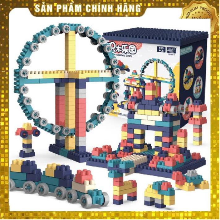 HỘP LEGO 520 CHI TIẾT KÍCH THÍCH PHÁT TRIỂN TRÍ THÔNG MINH, SÁNG TẠO CÙNG BÉ YÊU