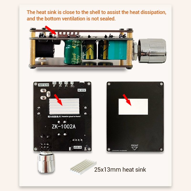 Bảng Mạch Khuếch Đại Tín Hiệu Bluetooth 100W + 100W AUX BT 5.1