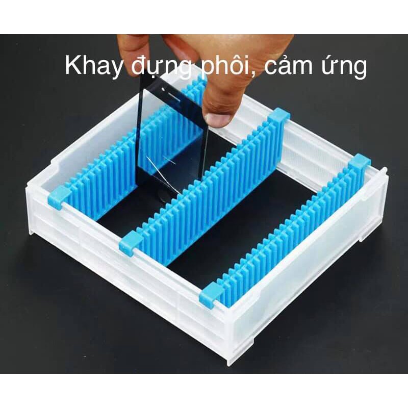 Khay để phôi, cảm ứng màn hình | Tiện lợi