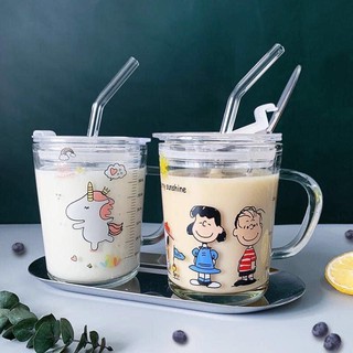 Combo 2 cốc thuỷ tinh chia vạch 350ml
