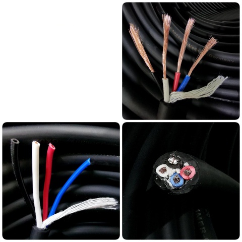 5 mét Dây loa Sommer 4 lõi đồng nguyên chất 1.5mm