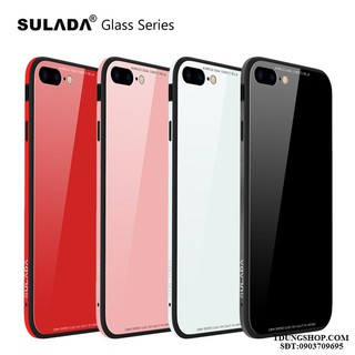 Ốp iphone kính cường lực sulada chính hãng - siêu bền - chống xước va đập