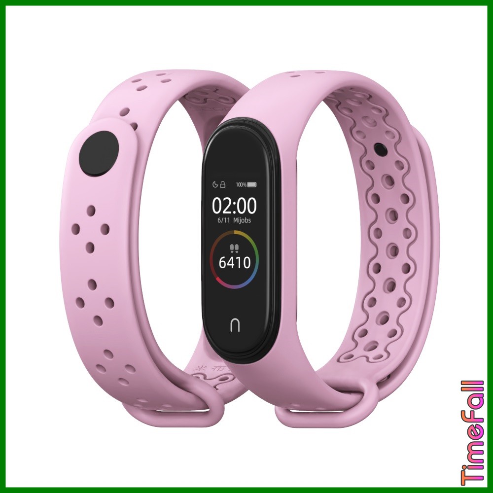 Dây đeo cao su lỗ Miband 4, MIBAND 3 thể thao chính hãng MIJOBS - dây đeo thay thế thể thao mi band 4, mi band 3