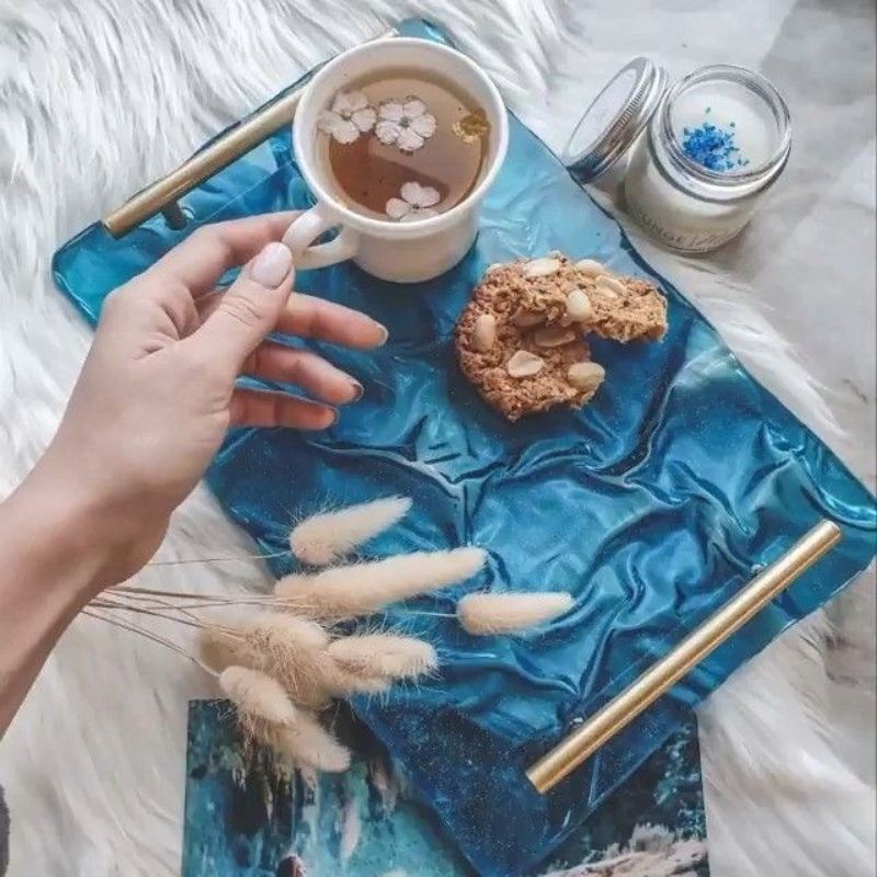 Epoxy Resin AB Hàn Quốc làm Thủ Công - khử bọt cực tốt, trong, cứng