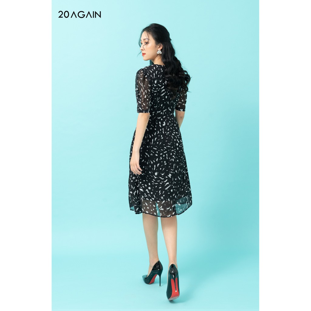 Đầm xòe 2 đai eo 20AGAIN DEA0945 | BigBuy360 - bigbuy360.vn