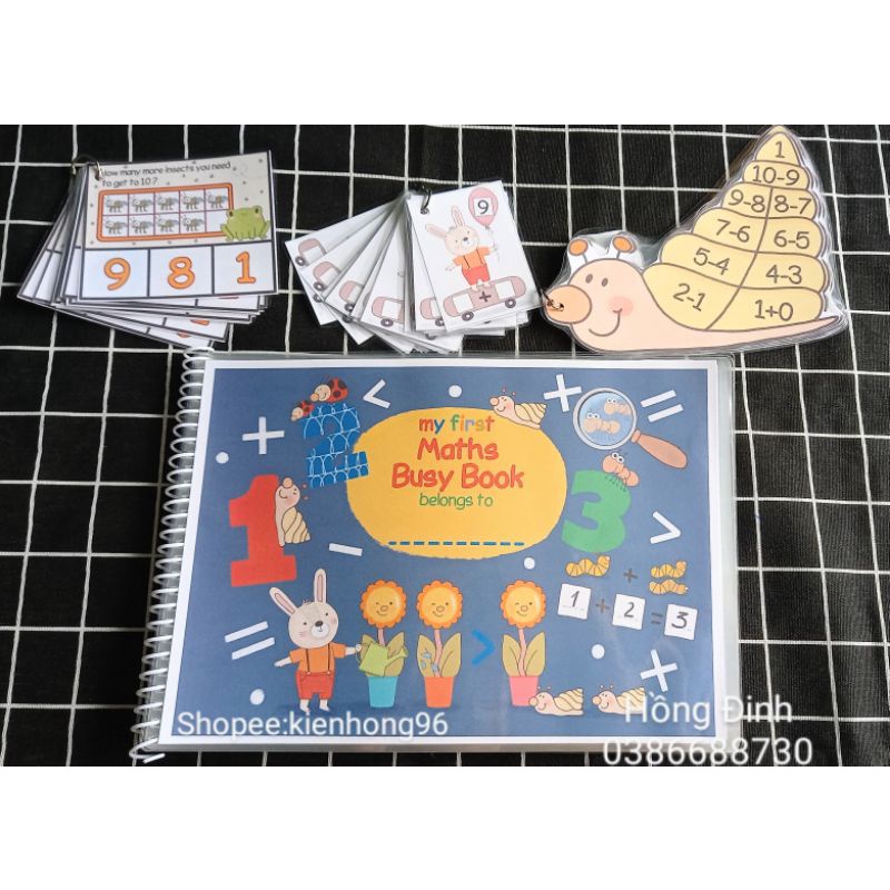 Học Liệu Toán học Montessori - Maths busy book