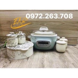 Nồi nấu cháo đa năng BEAR mẫu 2,5lít kèm 4 thố và lồng hấp