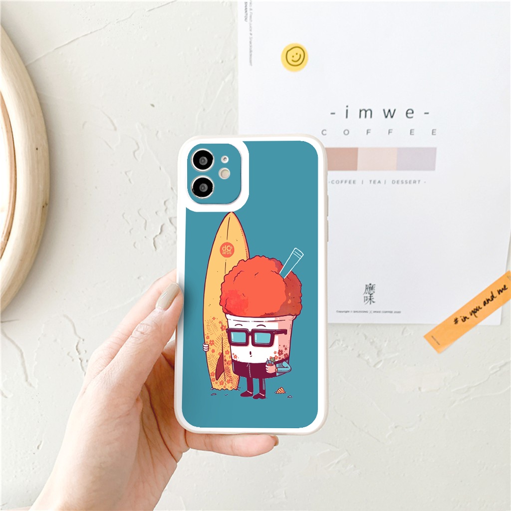 Ốp lưng iphone summer holiday cạnh vuông  cho iphone 11 7plus 8plus x xsmax 11pro max 12pro 12promax13promax tr1087