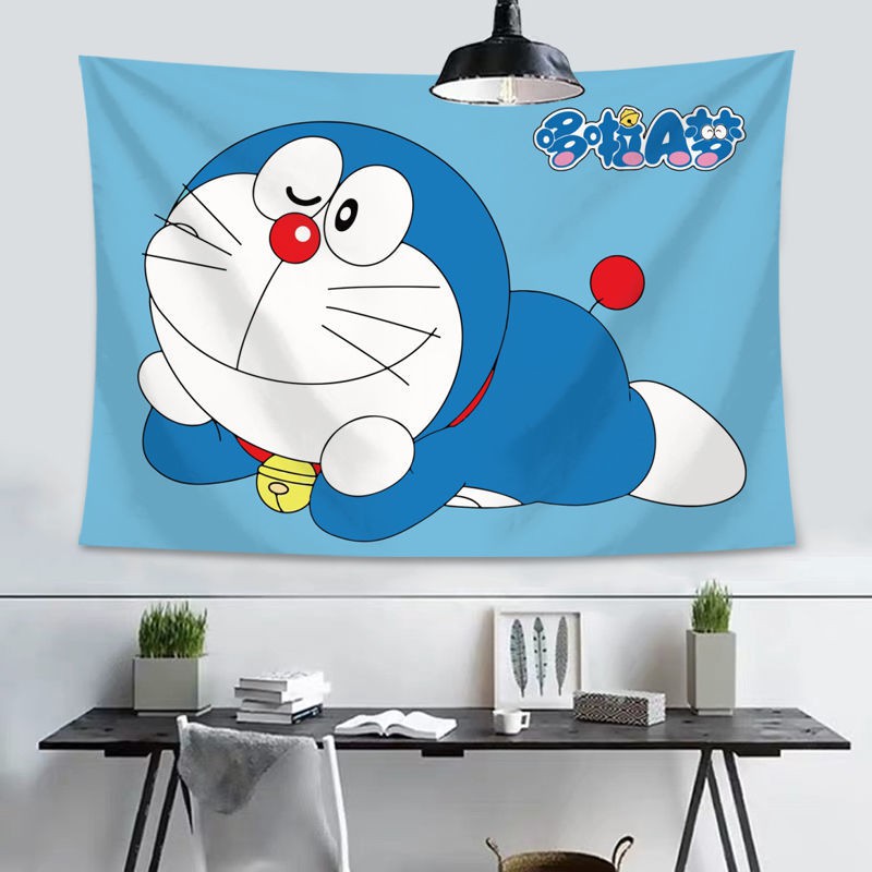 Tấm thảm hình Doraemon treo tường trang trí phòng ngủ / phòng khách | BigBuy360 - bigbuy360.vn