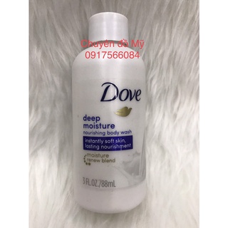 Date T7/2023_Sữa tắm Dove Deep Moisture Nourishing Size du lịch 88ml của Mỹ thích hợp cho da khô