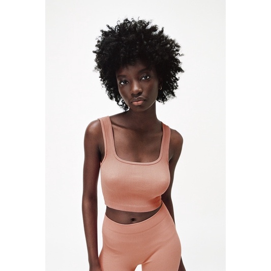 Áo Crotop ZARA Seemless Cổ Vuông