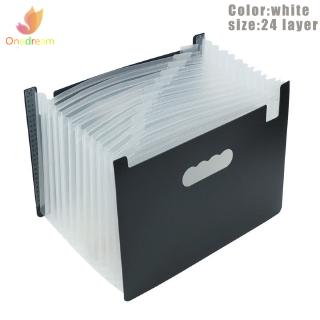 ❦ღ♣ 13/24 Pockets Expanding File Folder Works Accordion Office A4 Document Organizer