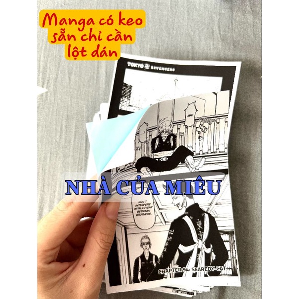 MANGA dán tường có keo sẵn chỉ cần lột dán, One Piece, Tokyo Revengers, Jujutsu Kaisen, Kimetsu no Yaiba, Naruto,My Hero