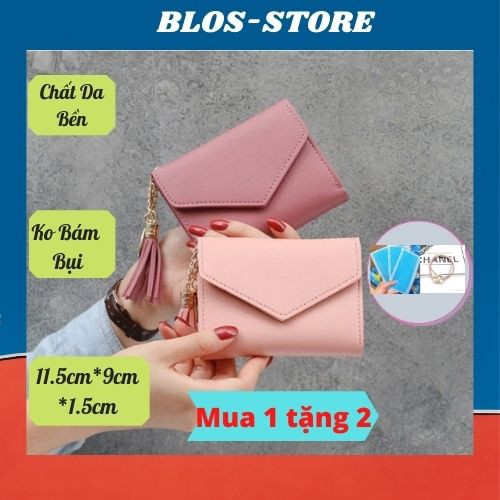 Ví Cầm Tay🍀FRRESHIP🍀Ví Nữ Mini Cao Cấp Ngắn Cute Nhỏ Gọn Bỏ Túi Thời Trang Giá Rẻ