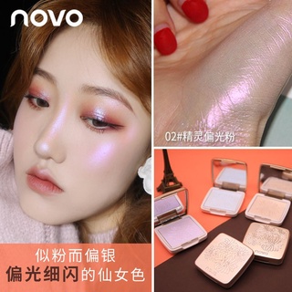 Phấn Tạo Khối Bắt Sáng Novo Mềm Mịn Ánh Nhũ Tự Nhiên.