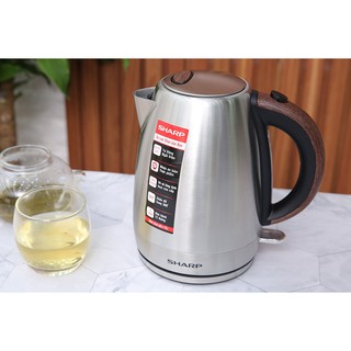 Bình đun siêu tốc sharp 1.7 lít ekj-17evsd-wd