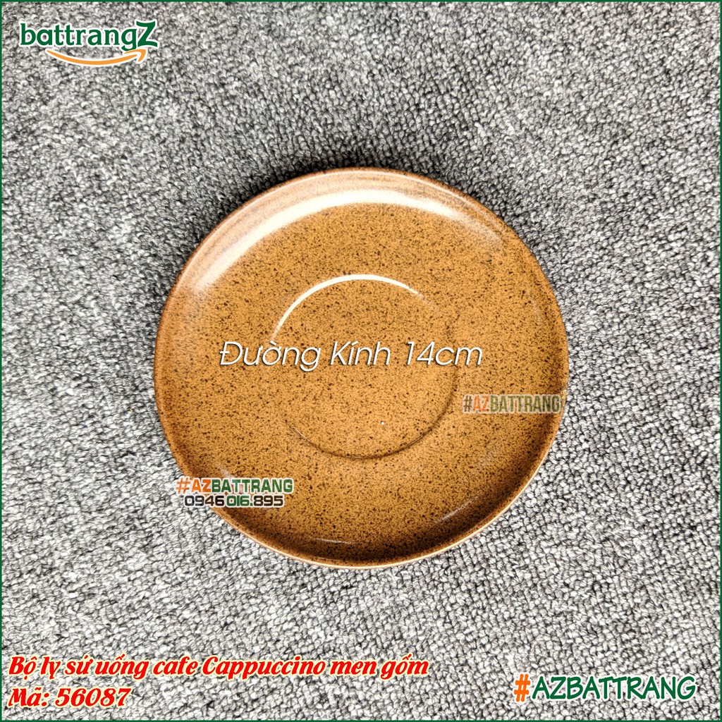 Ly sứ uống cafe Cappuccino men gốm Bát Tràng AZ