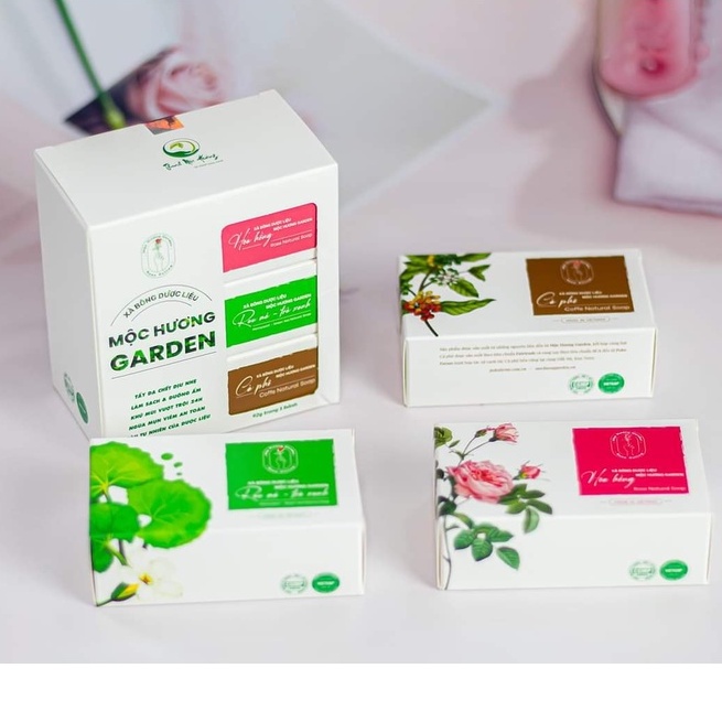 Xà Bông Dược Liệu Mộc Hương Garden Thanh Mộc Hương, Xà Bông Sinh Dược 100% Thiên Nhiên