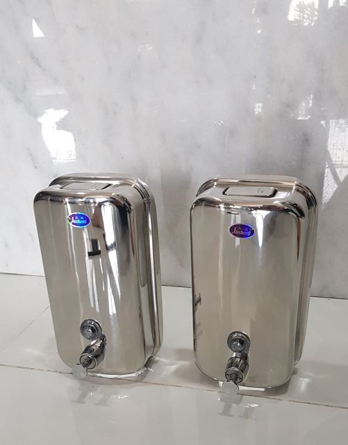 Hộp đựng nước rửa tay inox combo 2 cái