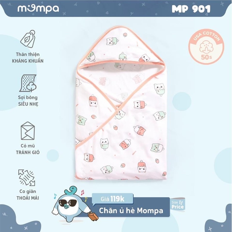 Chăn ủ hè Mompa 80*80cm