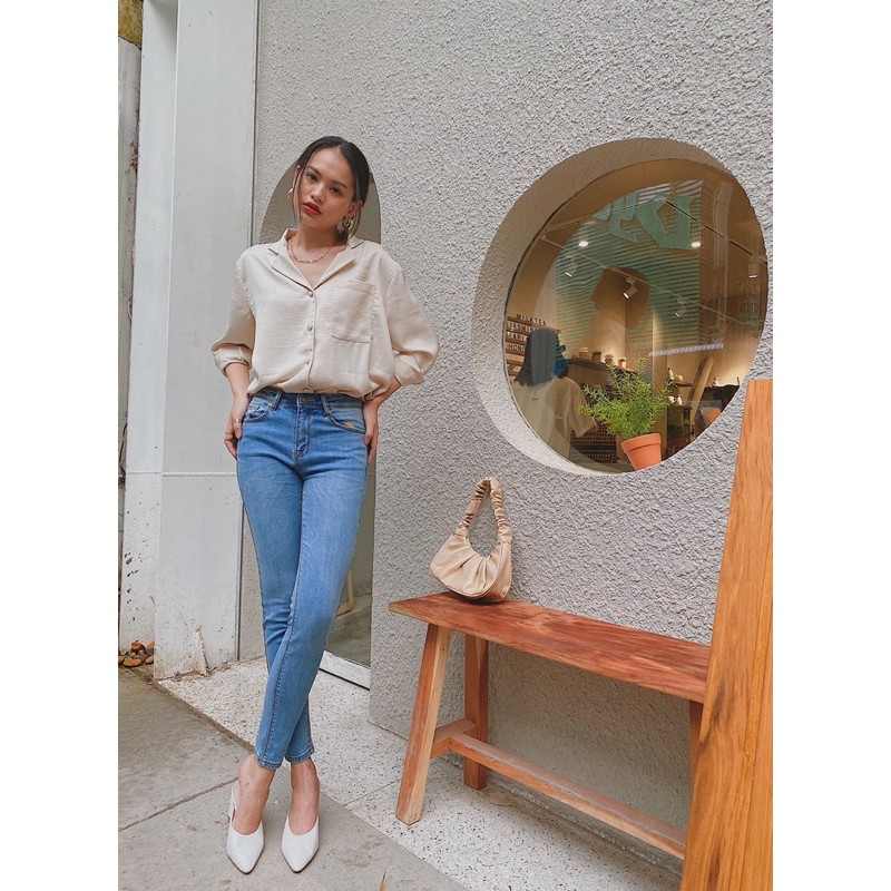 Quần jean nữ ôm Skinny Pants, LUCETFASHION, quần bò nữ