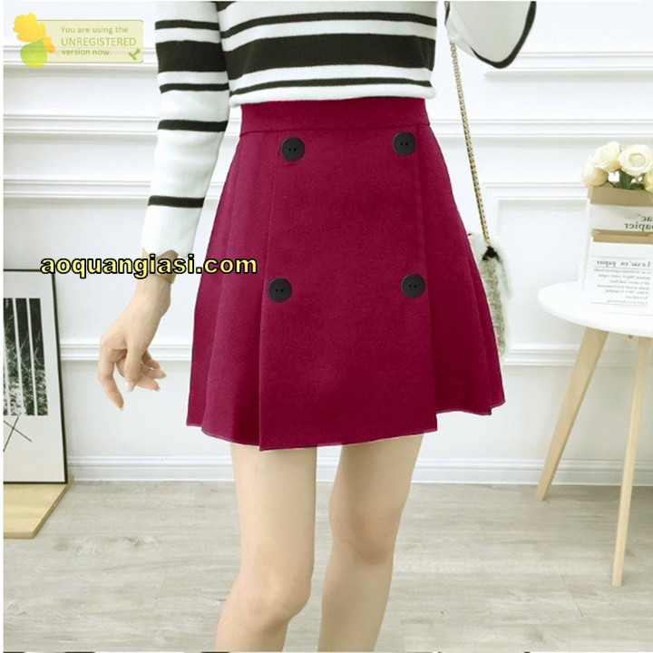Quần giả Váy 4 nút giữa MT192