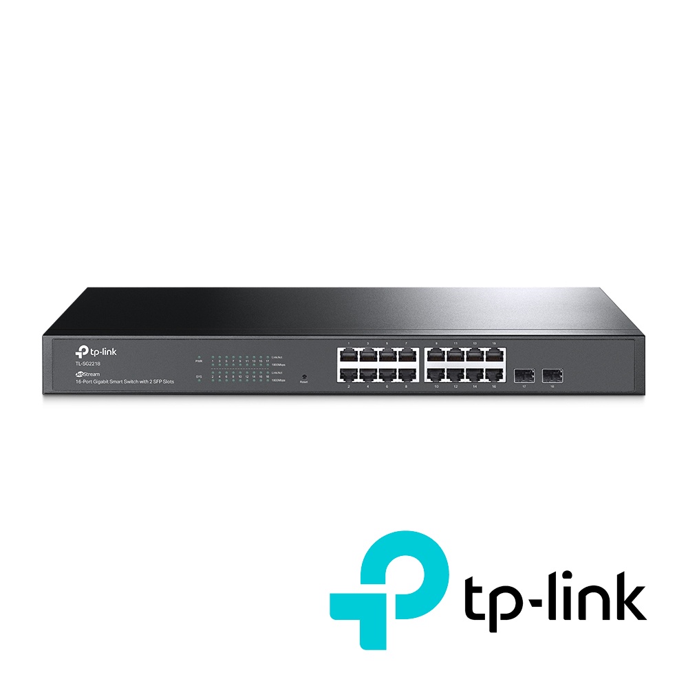 Bộ Chia Mạng Tplink Switch 16 Cổng Gigabit TL-SG2218, 2 khe cắm SFP – Bảo Hành Chính Hãng 36 Tháng