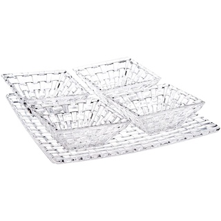 Bộ bát vuông nachtmann bossa nova 90023 servierset gồm 4 bát 1 đĩa