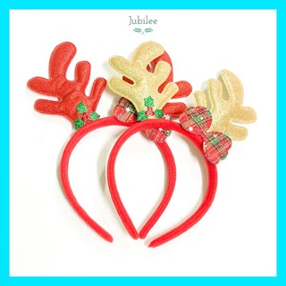 Cài sừng tuần lộc bờm tóc giáng sinh noel đỏ cho bạn gái và bé gái trên 2 tuổi