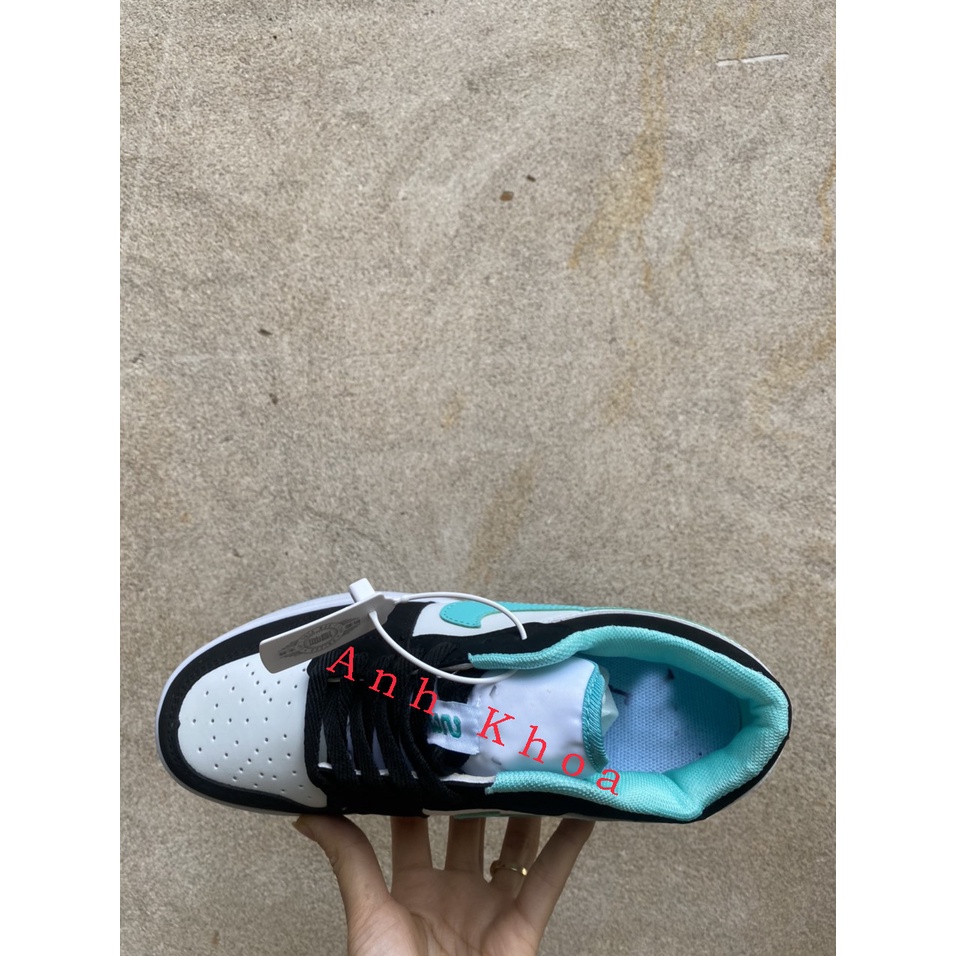 Giày thể thao Sneaker J1 cổ thấp xanh đen thấp low da thật nam nữ dành cho mọi lứa tuổi