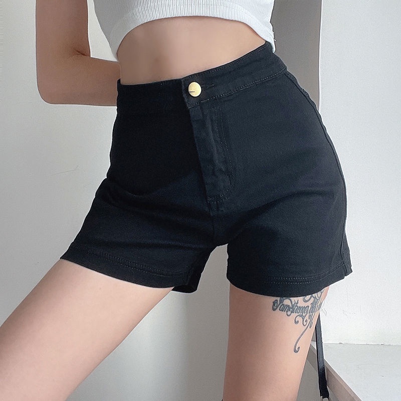 Quần Short Denim Ống Rộng Lưng Cao Thời Trang Mùa Hè Hàng Mới Cho Nữ