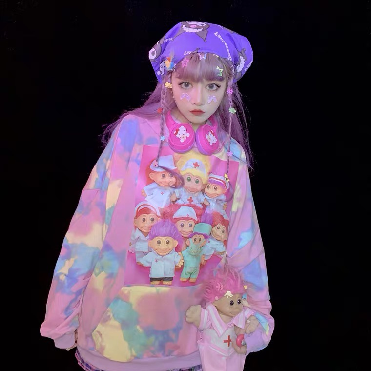 Hoodie Ulzzang Cầu Vồng