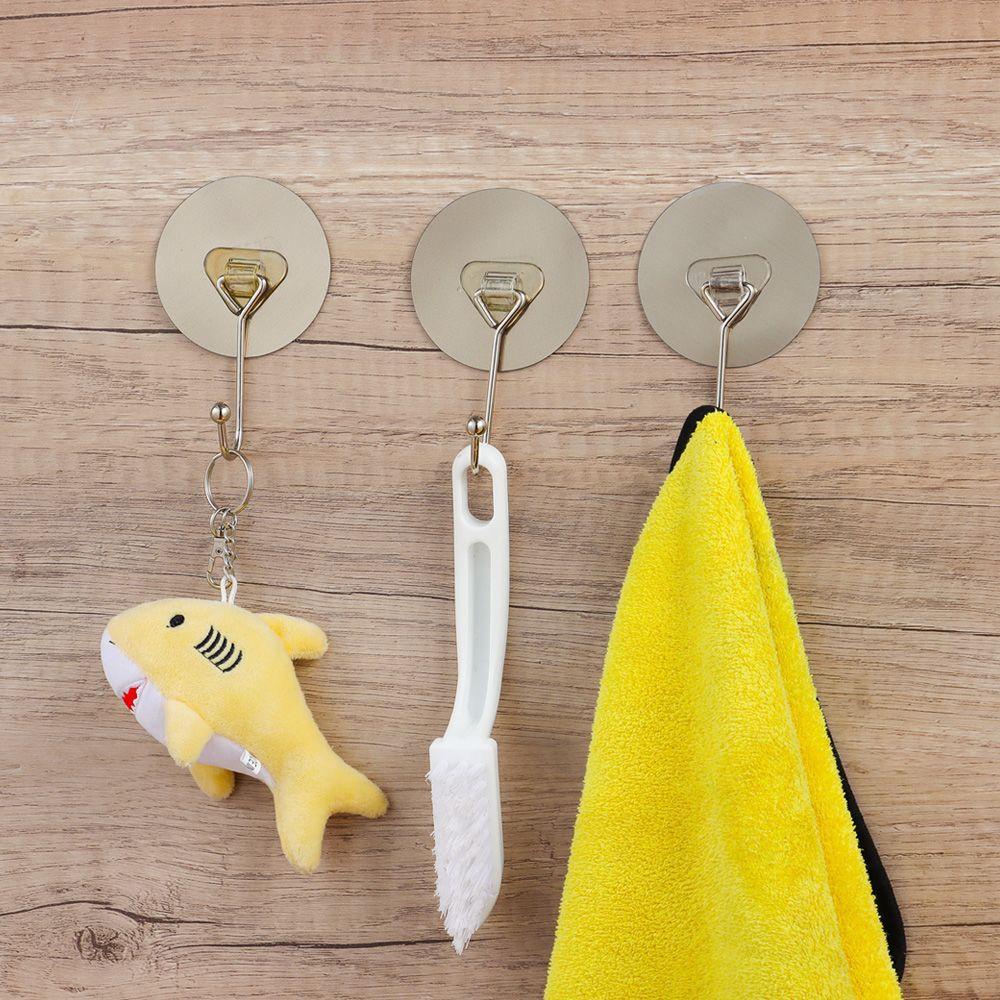 Set 1 / 5 Móc Treo Đồ Dán Tường Kích Thước Lớn Tiện Dụng Cho Phòng Tắm / Nhà Bếp