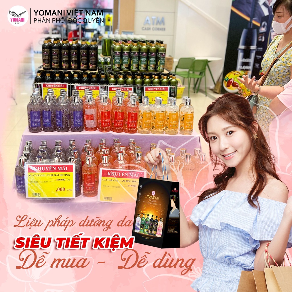 Sữa tắm mộc quế hoa AVATAR hương nước hoa Nhật Bản 500ml