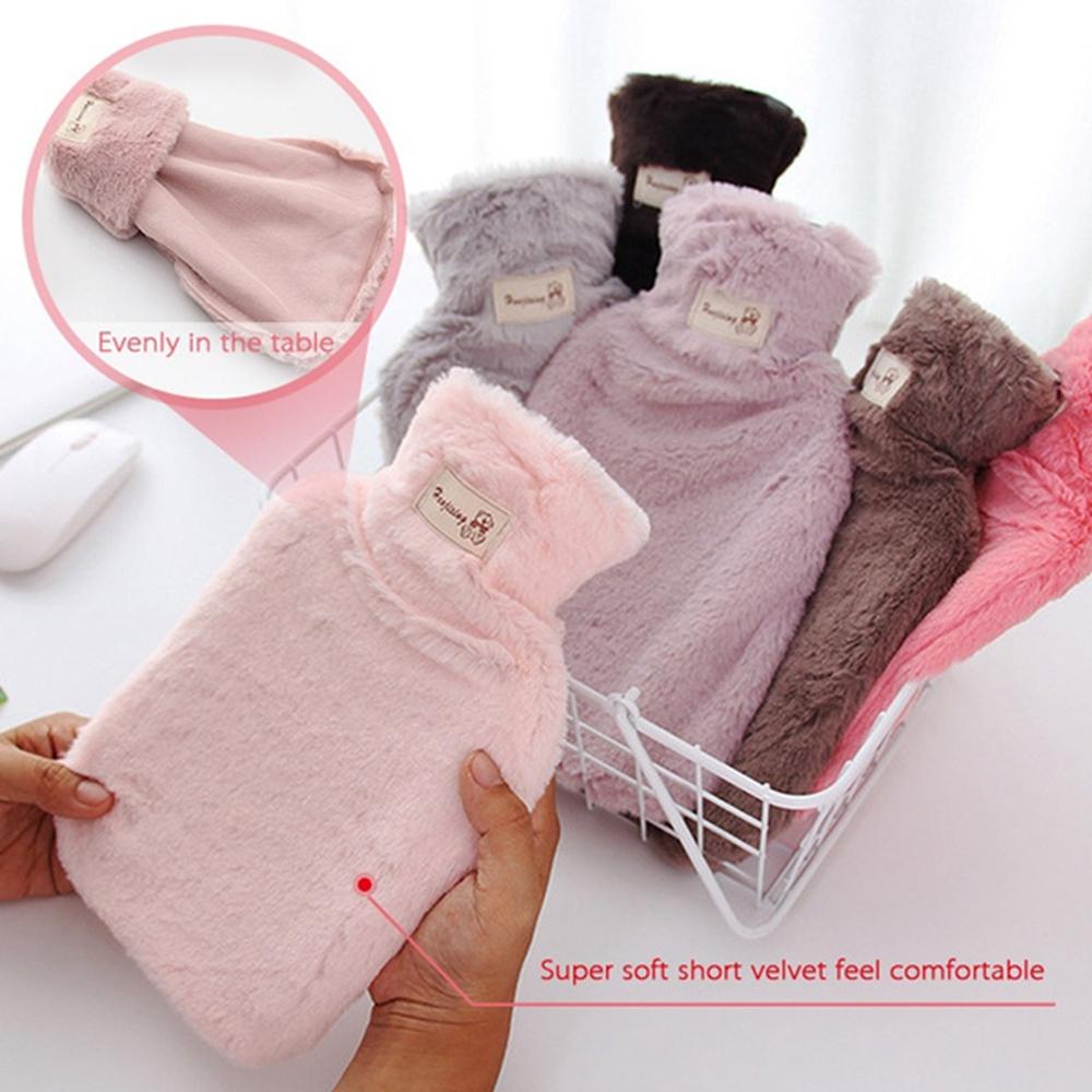 Túi Chườm Nóng Bằng Cao Su Tự Nhiên Và Vải Bọc Chai Nước Nóng