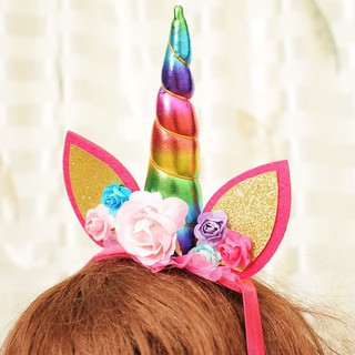 Băng đô cài tóc cho bé Unicorn Pony dễ thương cho bé trang trí tiệc sinh nhật